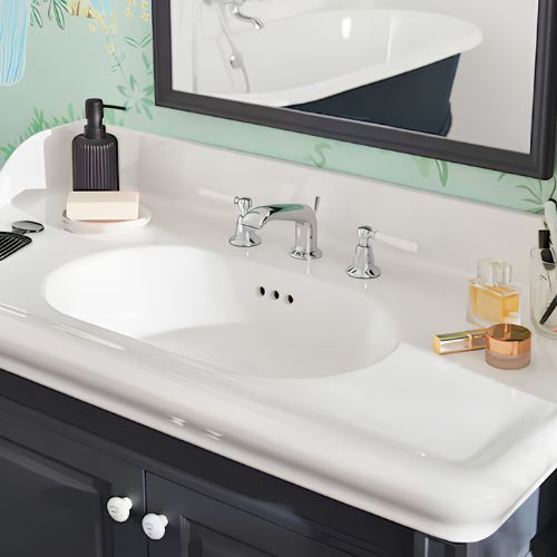 Mélangeur lavabo 3 trous avec vidage CLÉO 1889 – Image 5