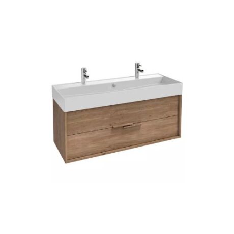 VIVIENNE — Meuble sous plan-vasque 120 cm, 2 tiroirs