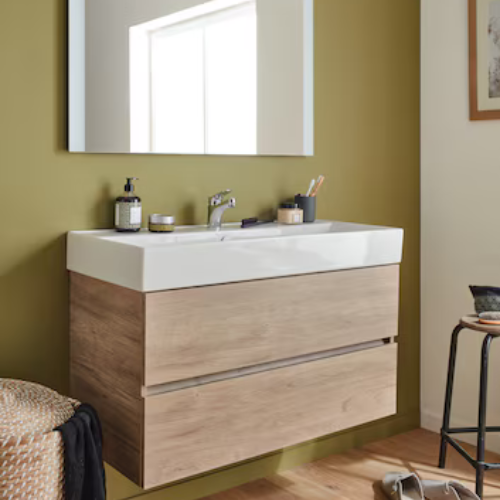 TOLBIAC — Meuble sous plan-vasque 100 cm, 2 tiroirs – Image 4