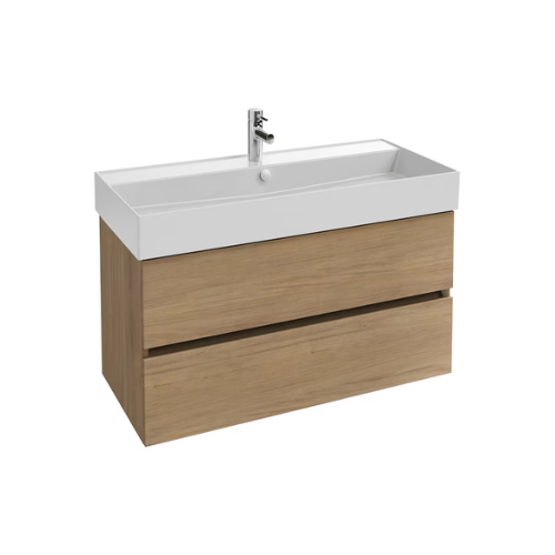 TOLBIAC — Meuble sous plan-vasque 100 cm, 2 tiroirs