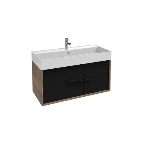 VIVIENNE — Meuble sous plan-vasque 120 cm, 2 tiroirs – Image 3
