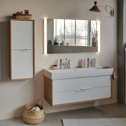 VIVIENNE — Meuble sous plan-vasque 120 cm, 2 tiroirs – Image 5