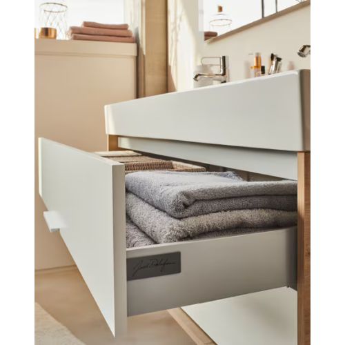VIVIENNE — Meuble sous plan-vasque 120 cm, 2 tiroirs – Image 7