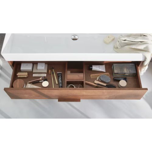 VIVIENNE — Meuble sous plan-vasque 120 cm, 2 tiroirs – Image 8