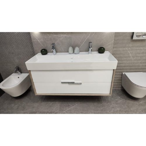 VIVIENNE — Meuble sous plan-vasque 120 cm, 2 tiroirs – Image 9